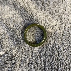 Dark Green Jade ring.